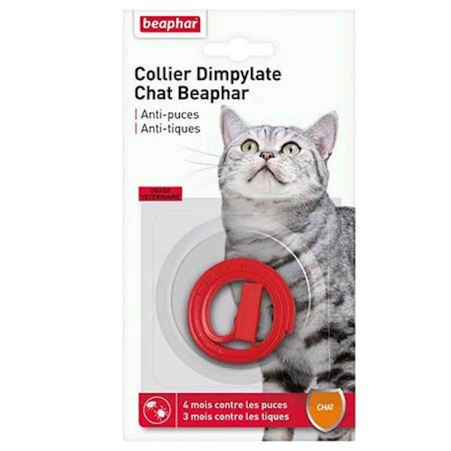 Beaphar Collier Dimpylate Contre Puces Et Tiques Pour Chat Rouge 4 Beaphar Collier Dimpylate Contre Puces Et Tiques Pour Chat Rouge – Image 2