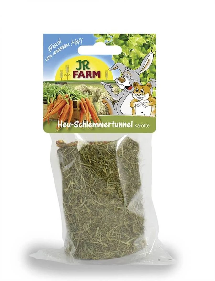 Bubimex JR Tunnel Au Foin Et Aux Carottes Rongeurs 125 G