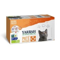 Yarrah Bio Multi Pack Saumon Poulet Bœuf Chat 8 X 100 G