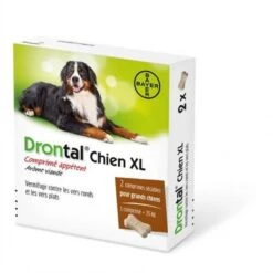 Drontal P XL Vermifuge Chien Gout Viande 2 Cps