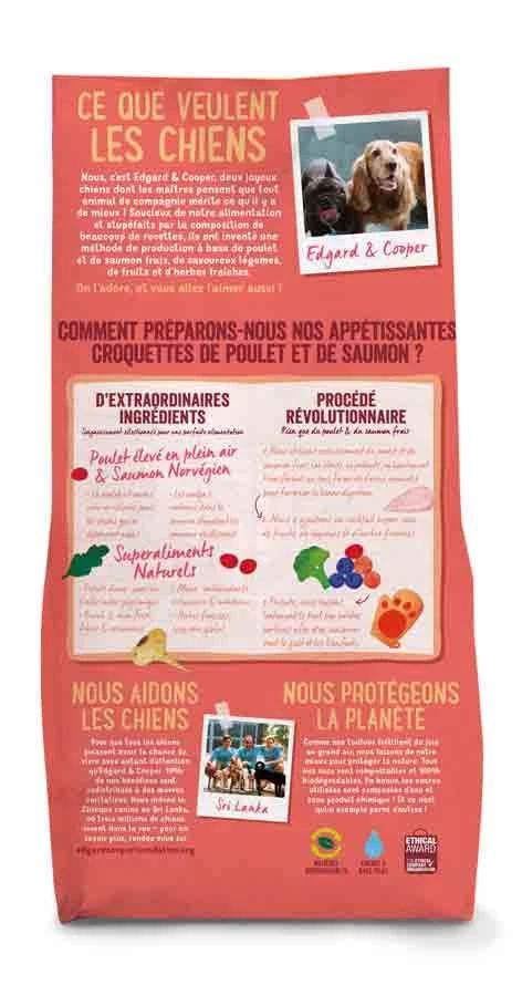 Edgard & Cooper Poulet Frais & Saumon Sans Céréales Grand Chien Senior 12 Kg 4 Edgard & Cooper Poulet Frais & Saumon Sans Céréales Grand Chien Senior 12 Kg – Image 2