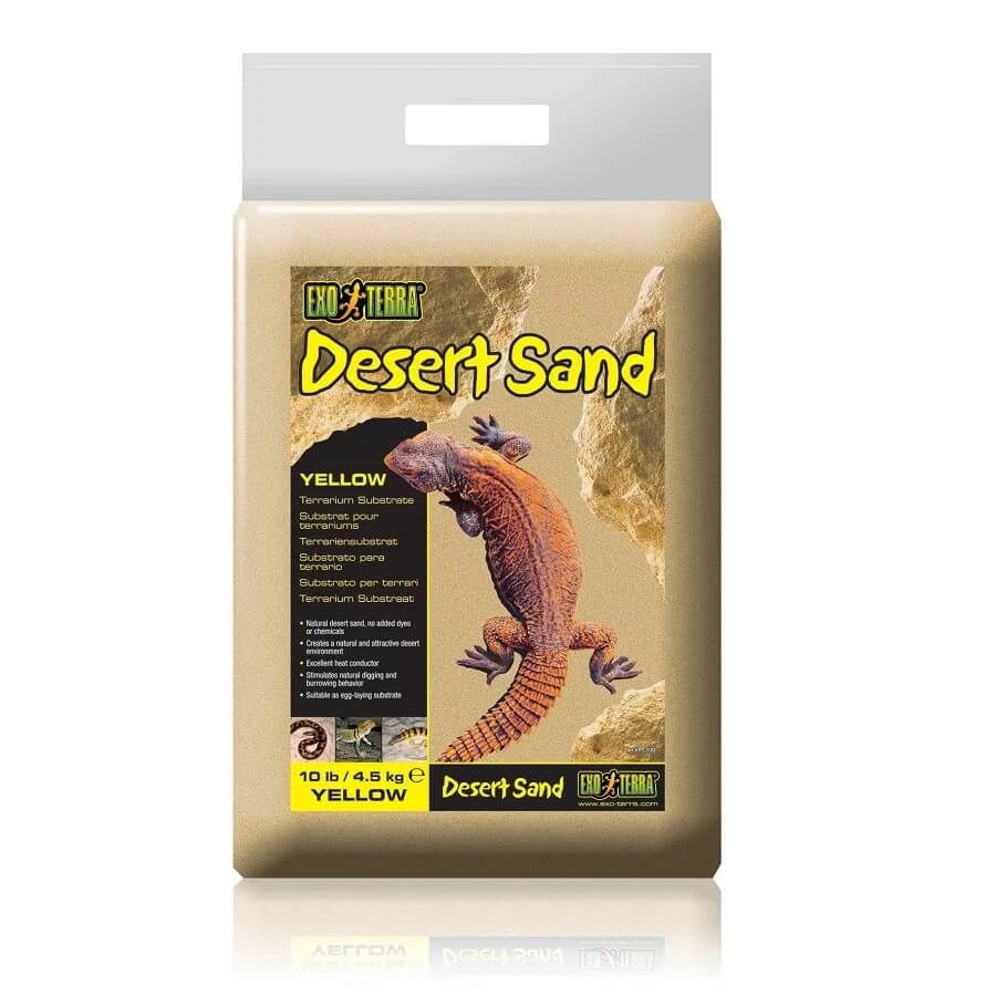 Exo Terra Sable Désert Jaune Pour Terrarium 4.5 Kg 3 Exo Terra Sable Désert Jaune Pour Terrarium 4.5 Kg