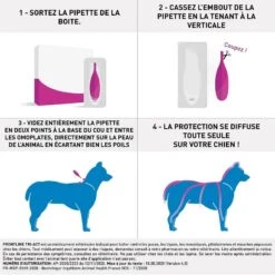 Frontline Tri Act Spot On Chien Moyen 10 - 20 Kg 6 Pipettes -Fournitures Pour Animaux frontline tri act chien2 5