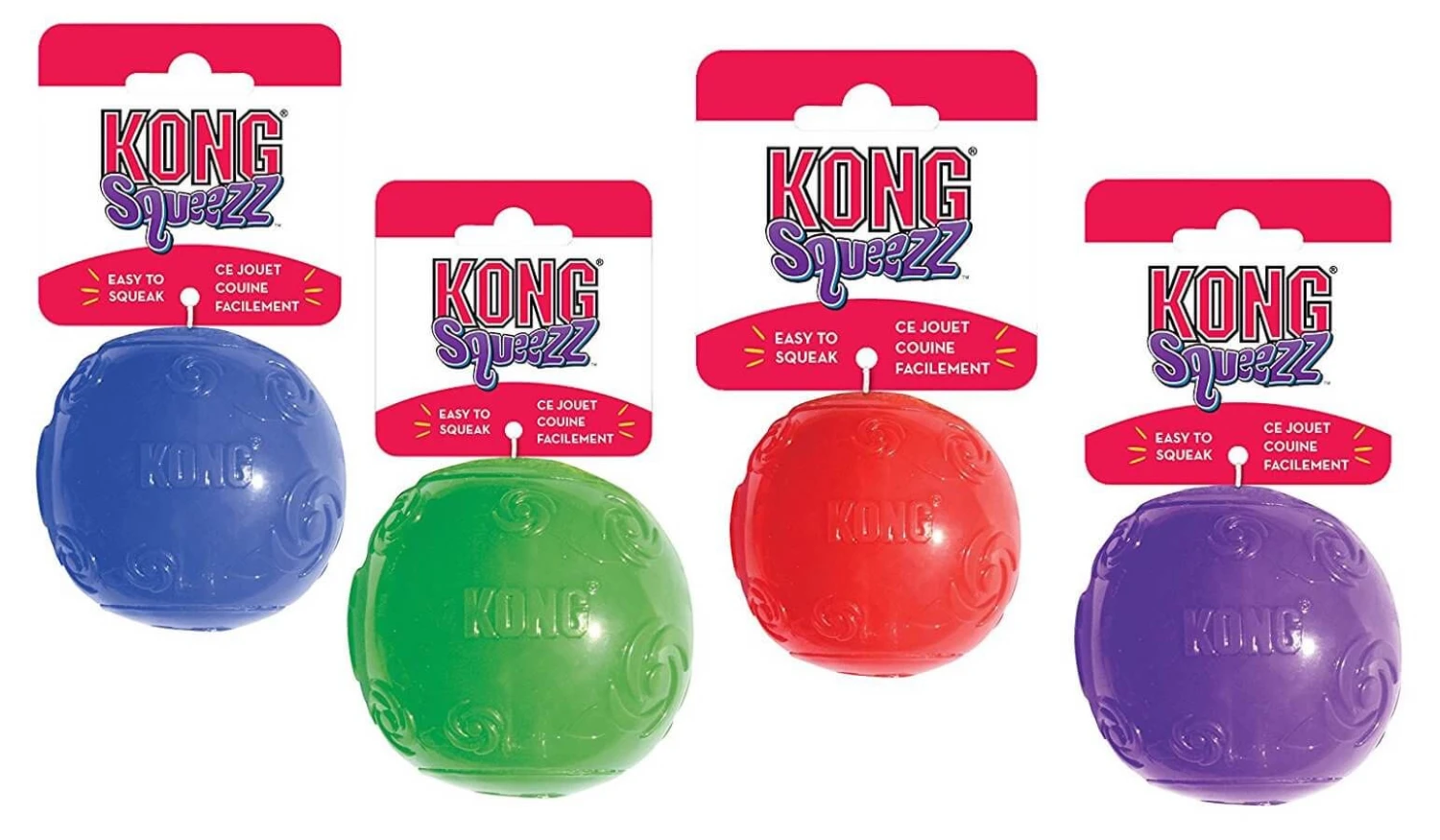KONG Squeezz Ball Pour Chien L 4 KONG Squeezz Ball Pour Chien L – Image 2