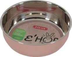 Zolux Bol Inox Ehop Rose Pour Rongeurs 200 Ml