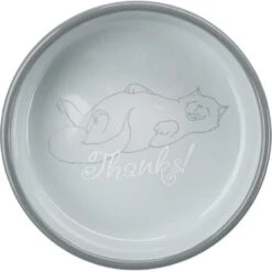 Trixie Bol En Céramique Thanks For Service Chat 0,3 L -Fournitures Pour Animaux trixie bol en ceramique thanks for service chat 0 3 l 4