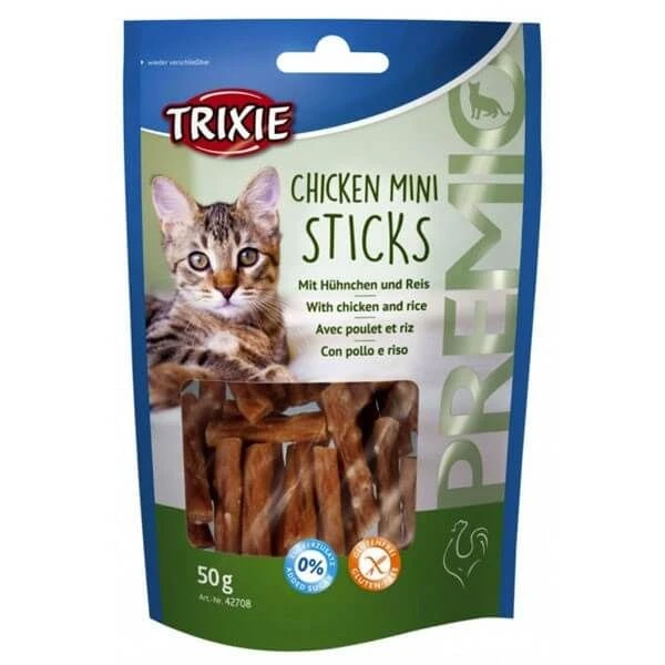 Trixie Premio Sticks Poulet & Riz Chat 50 G 3 Trixie Premio Sticks Poulet & Riz Chat 50 G
