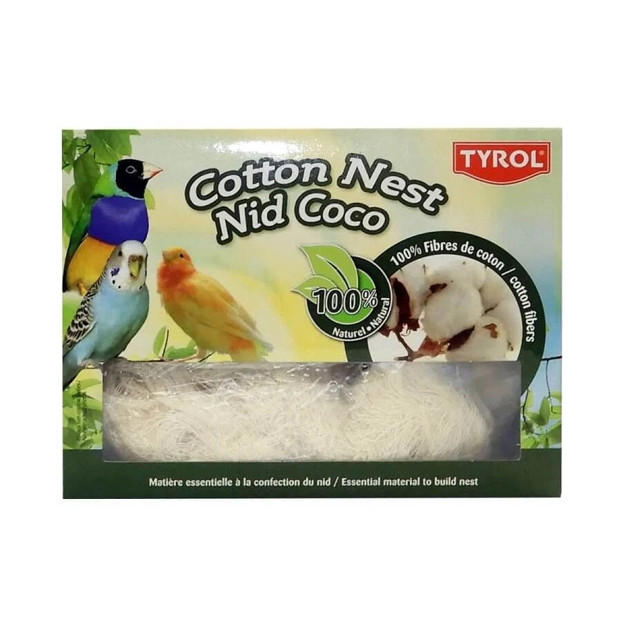 Tyrol Nid En Fibres De Coton Oiseaux 50 G 3 Tyrol Nid En Fibres De Coton Oiseaux 50 G