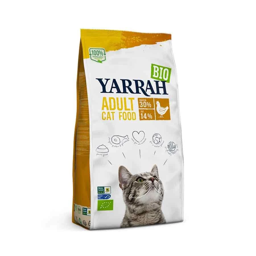 Yarrah Bio Croquettes Poulet Pour Chat Adulte 10 Kg