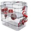 Zolux Cage RODY.3 Duo Rouge -Fournitures Pour Animaux zolux cage rody.3 duo rouge 1